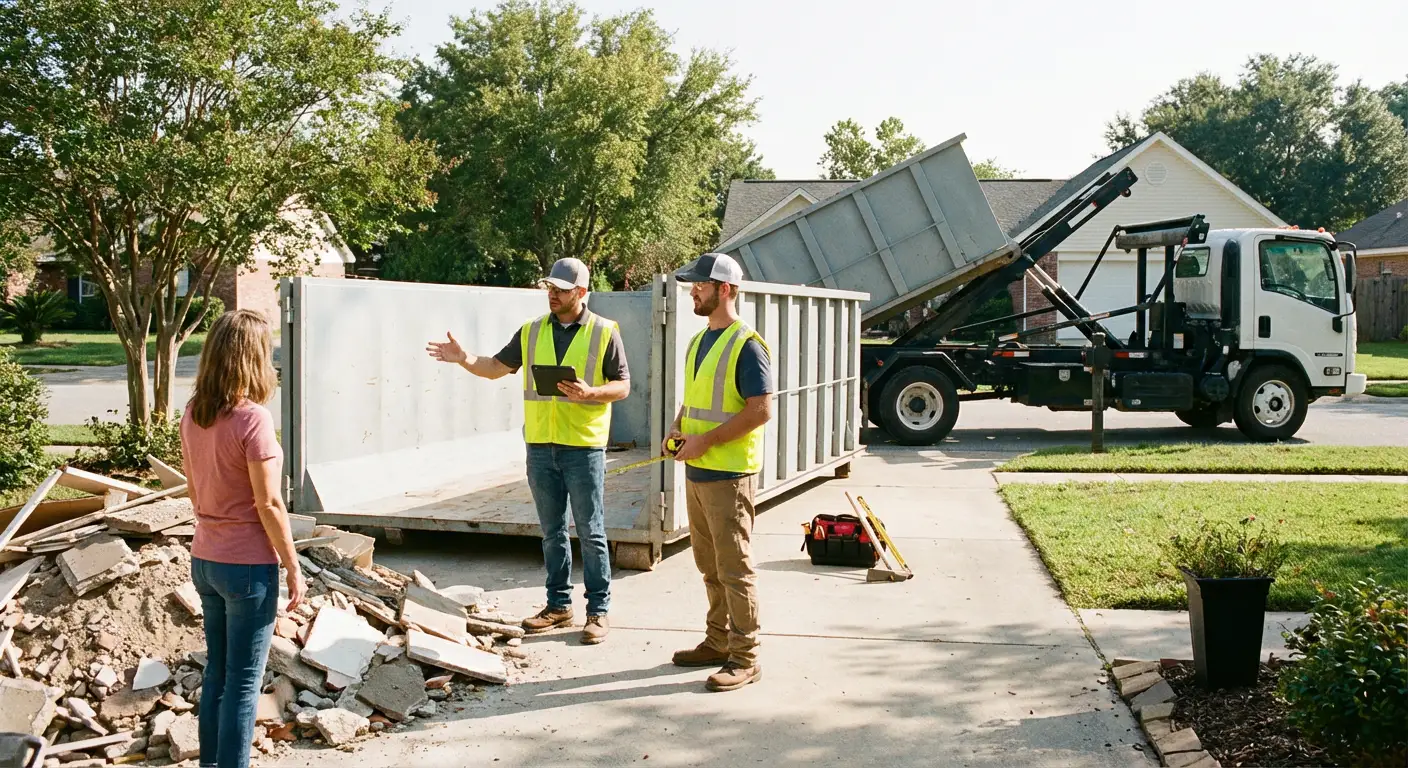 Whitmore Roll-Off Rentals dumpster delivery truck in Ceres, CA