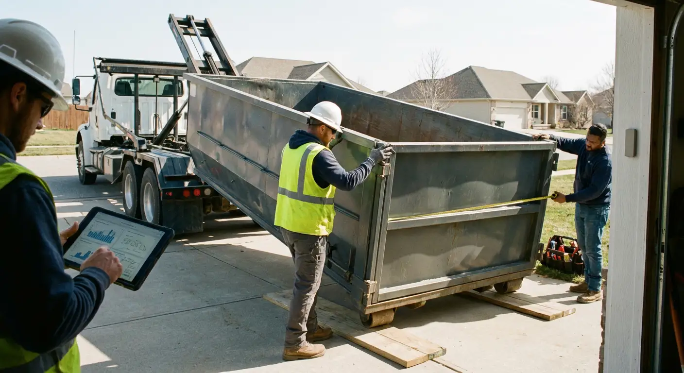 Roll-off dumpster dimensions and capacity guide in Ceres, CA