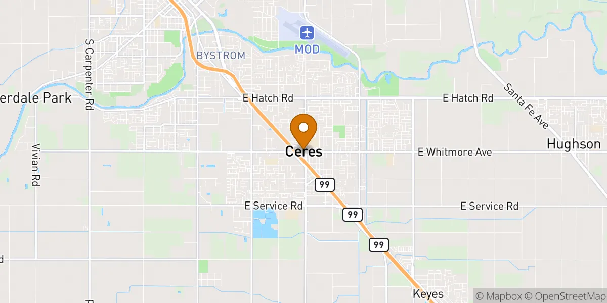 neighborhood map in Ceres, CA